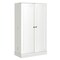 17-Tier Kitchen Pantry Cabinet with 2 Doors and 6 Adjustable Shelves-White